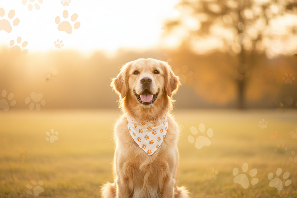 Banner perro con bandana ScoobyPaws